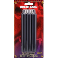 Doc Johnson Japanese Drip Candles - Black 3 Pack